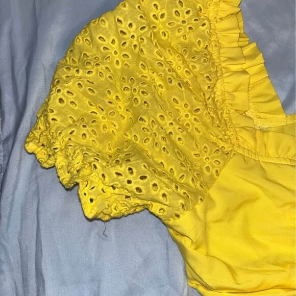 Yellow Midriff Top by Lulumari, Large - Picture 2 of 13